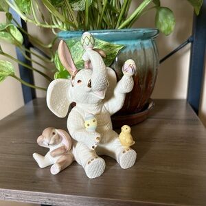 Lenox Elephant Egg Juggler Elephant Figurine with Easter Accents